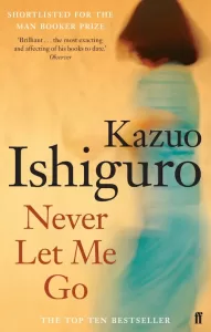 The cover of Never Let Me Go by Kazuo Ishiguro